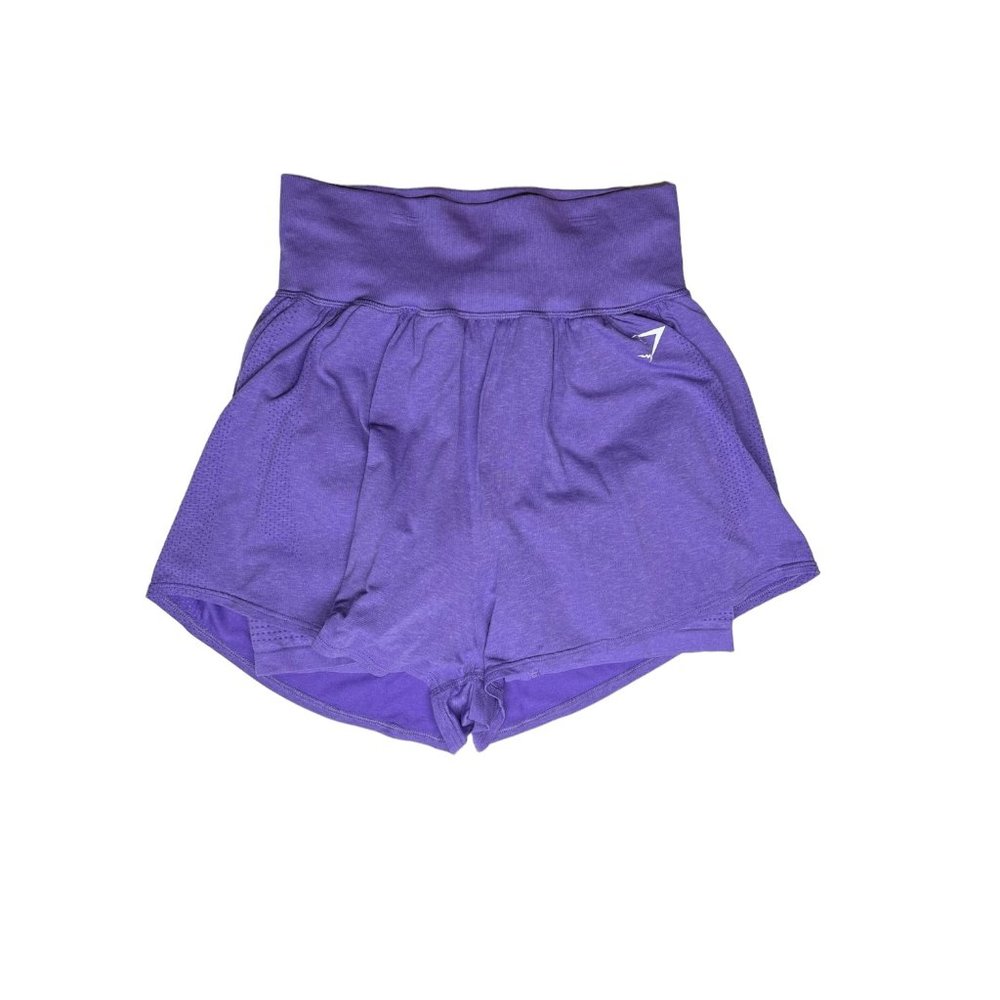 Gymshark Size L Vital Seamless 2.0 2-in-1 Shorts Lavender Purple